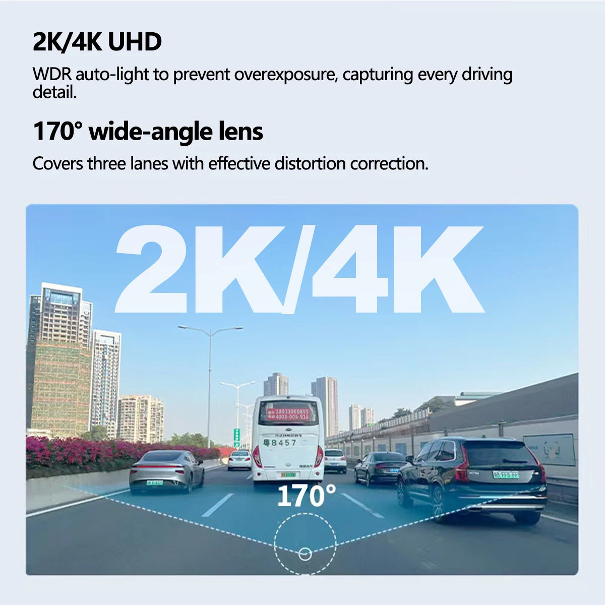 Dash Cam Video Recorders 4K WiFi Mini Front Camera