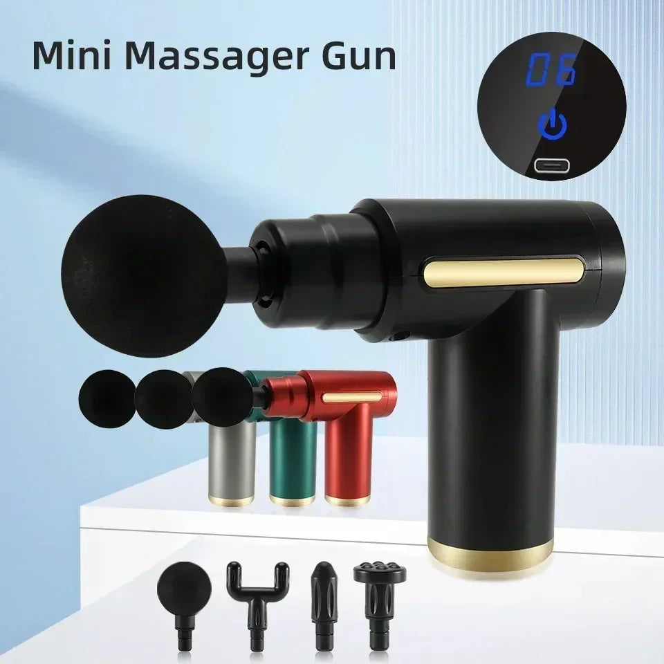 Multifunctional fascia gun massager instrument portable muscle massage