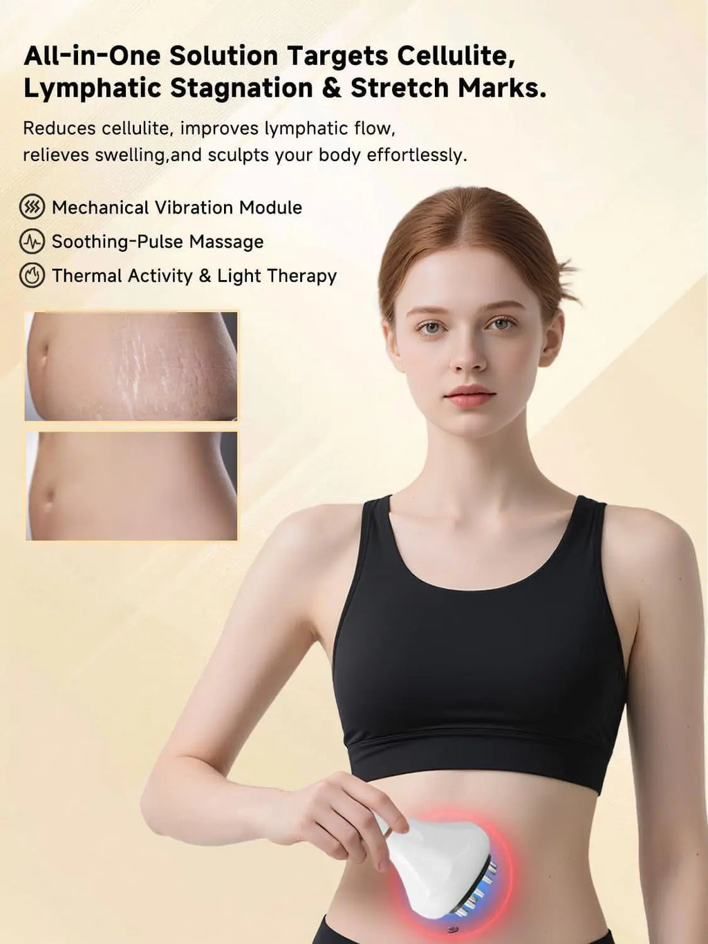 Shaping Massage Brush Meridian Comb With Heating