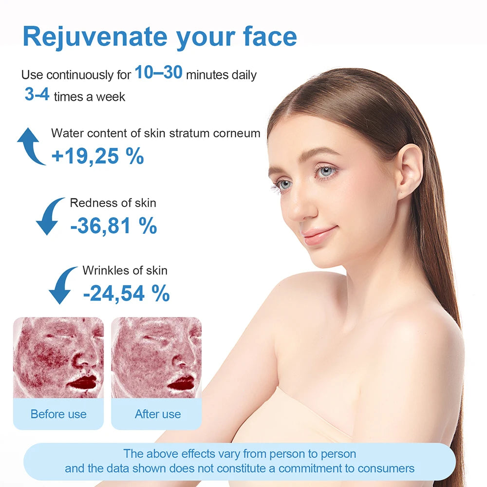 Wireless Face Body 4 Colors LED Photon Beauty Board Red Light Skin Rejuvenation
