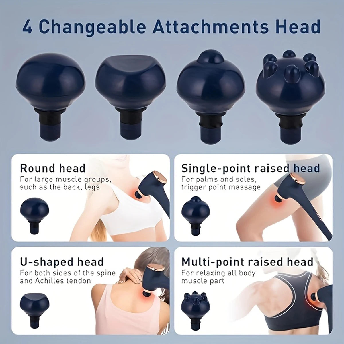 Handheld Back Massager body massagers, rechargeable
