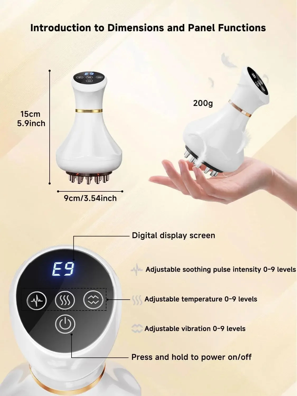 Shaping Massage Brush With Infrared Heating