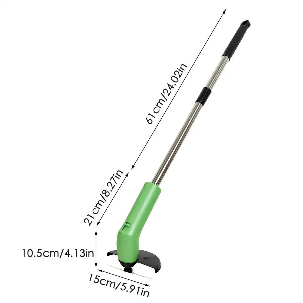 Weed Wacker Weed Eater Cordless with Metal Blade Battery Powered String Trimmer Lightweight Grass Cutter for Garden