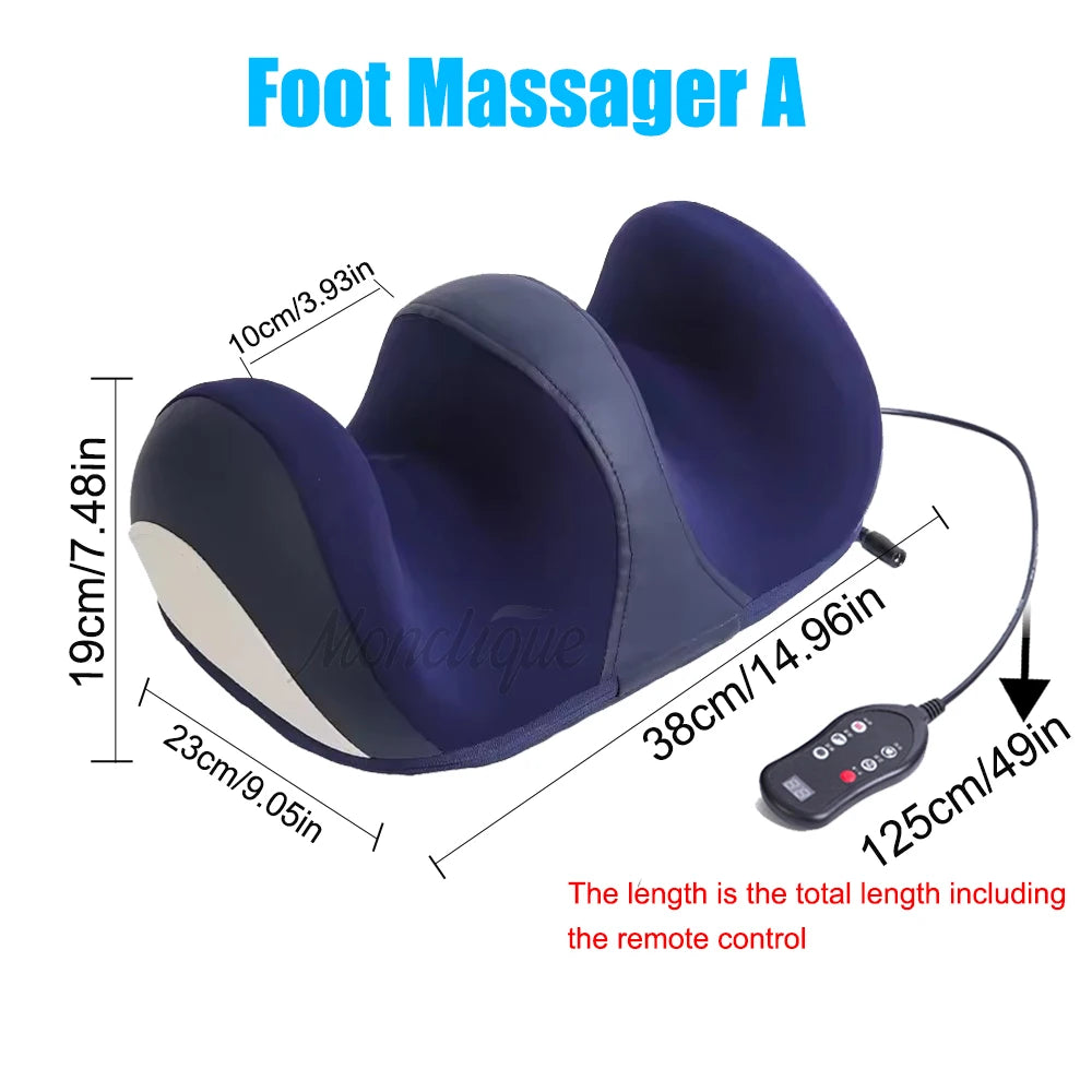 Foot Massager Hot Compress Shiatsu Kneading Leg Roller Kneading Calf Deep