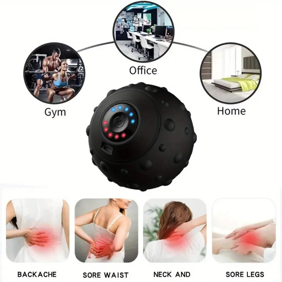 Sports Massage Ball Shoulder And Neck Body Muscle Relaxation