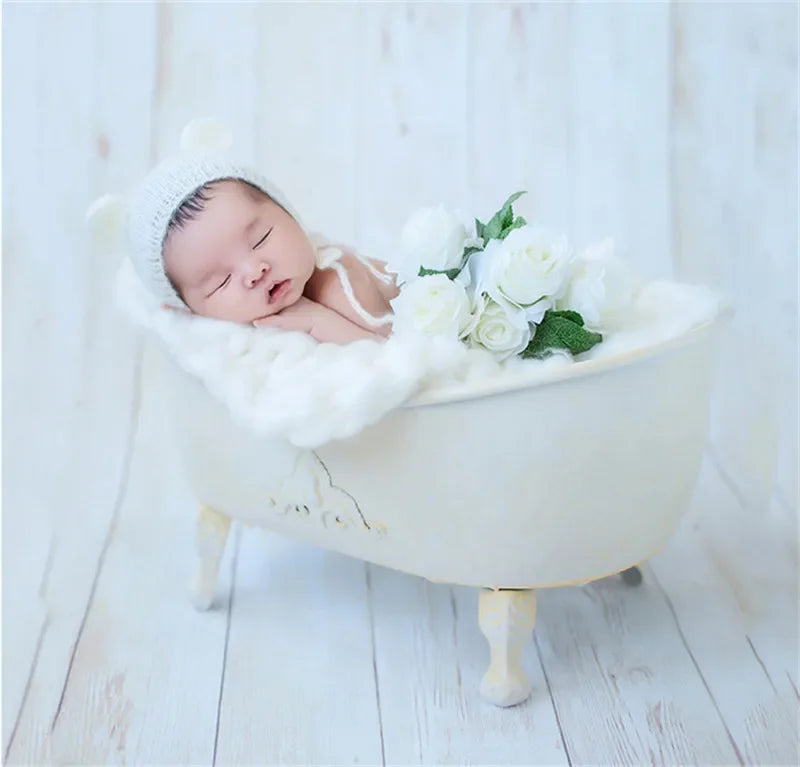 Photography Props Newborn  Baby Photo Props Wrought Iron Bathtub