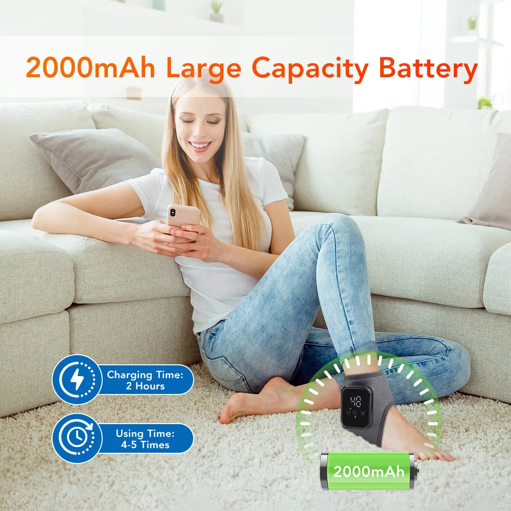 Smart Heated Ankle & Foot Massager with Temperature Control