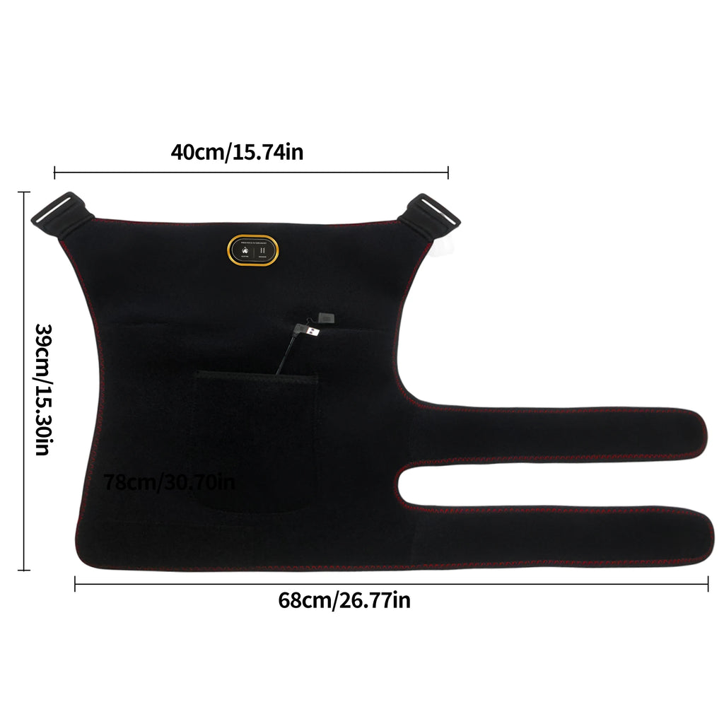 Hip Thigh Massager - 3-Gear Heat & Vibration, Relieves Muscle Soreness