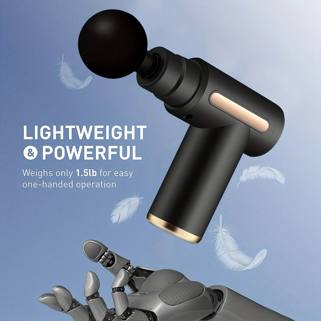 99-Speed Deep Tissue Percussion Massage Gun with Multiple Attachments for Muscle Recovery