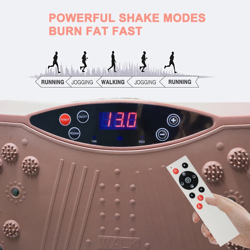 Vibration Plate Exercise Machine Whole Body Workout Vibration Fitness Platform Home Training Equipment for Weight Loss Toning