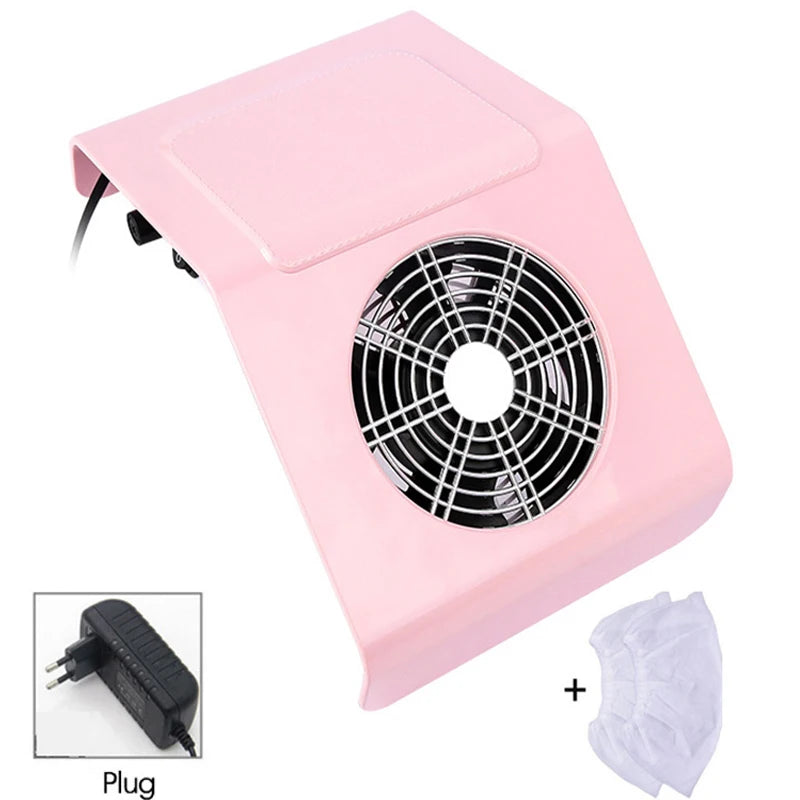 Nail Dust Collector Manicure Machine Tools Strong Power Nail Vacuum