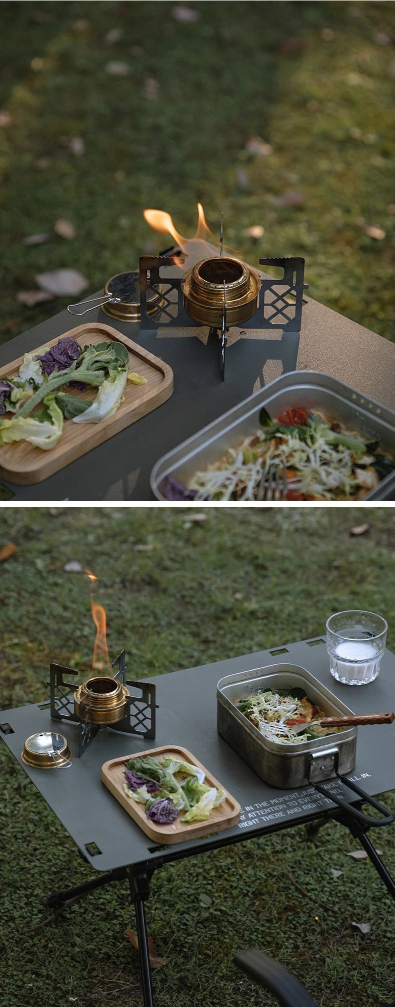 CAMPINGMOON AS-1/AS-ST Outdoor Small Picnic Equipment Alcohol Stove Brass Stove Liquid Alcohol Stove Head Portable Stove