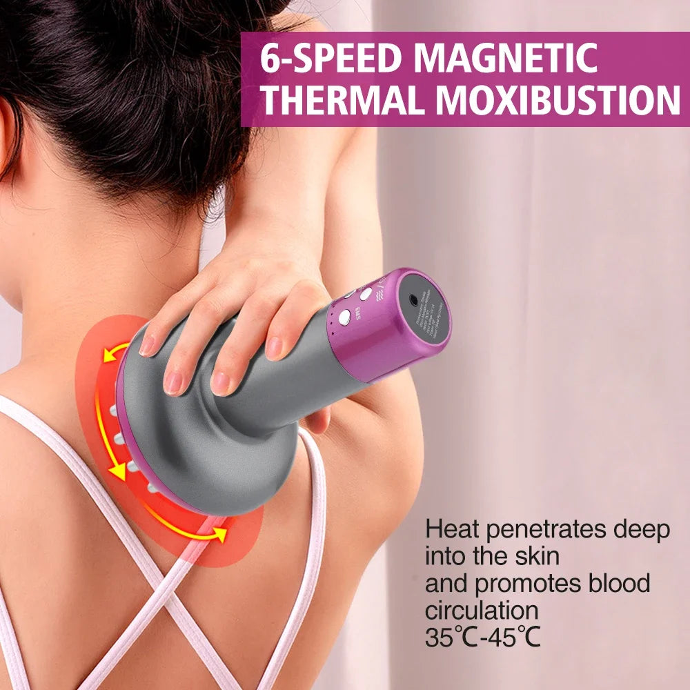 Massager Body Shaping Rechargeable Guasha Heating