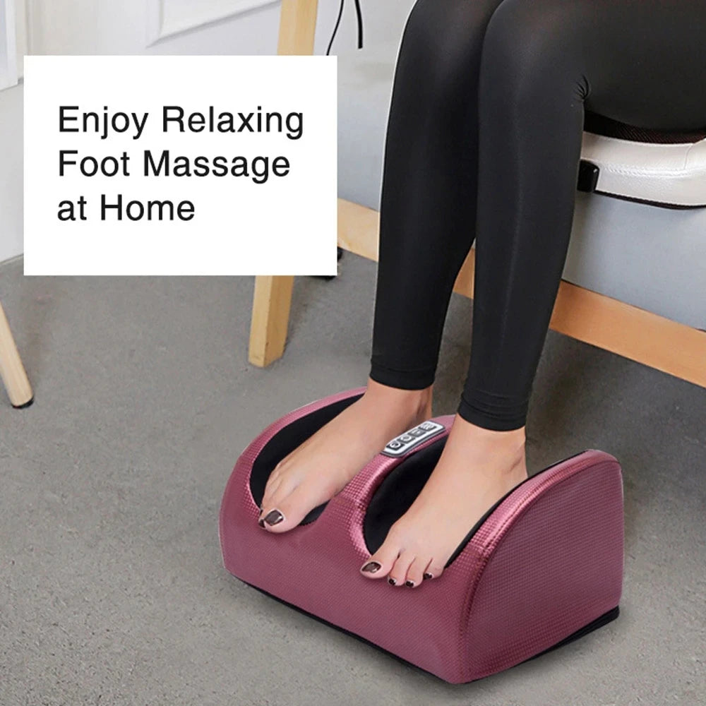 Electric Foot Massager Shiatsu Kneading Deep Tissue Relax Heated Roller