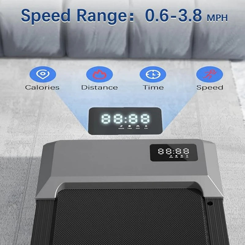 300lbs Treadmill for Home Treadmills Walking Pad LCD Digital Data Display