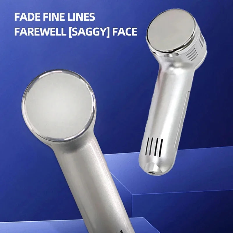 Portable Home Use Skin Care Hot and Cold Facial Hot Cold Handheld Hammer Ultrasound Therapy Face Beauty Skin Rejuvenation Device