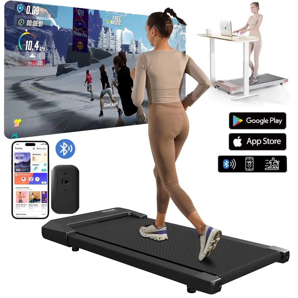 300lbs Treadmill for Home Treadmills Walking Pad LCD Digital Data Display