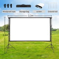 Portable Folding Movie Screen 150 Inch 4:3  HD Crease-resist Indoor Outdoor Projector