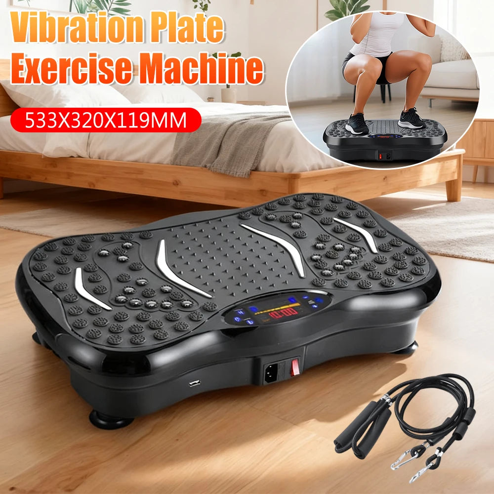 Vibration Plate Exercise Machine with Bluetooth and Adjustable Speed