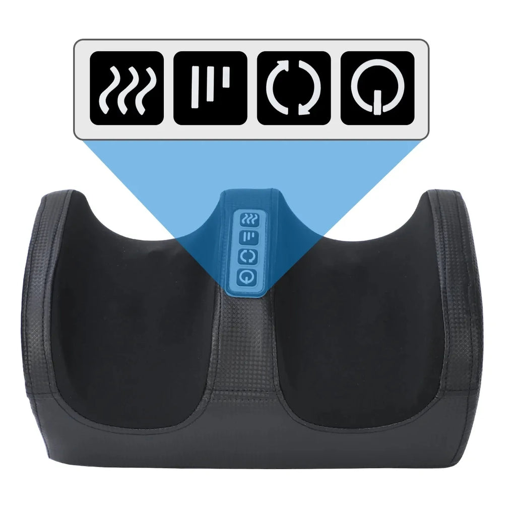 Electric Foot Massager Shiatsu Kneading Deep Tissue Relax Heated Roller