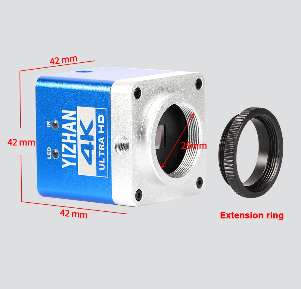 Digital Microscope for Electronics 4K 1080P HD Industrial Cameras 60MP 48MP 130X Lens C-mount