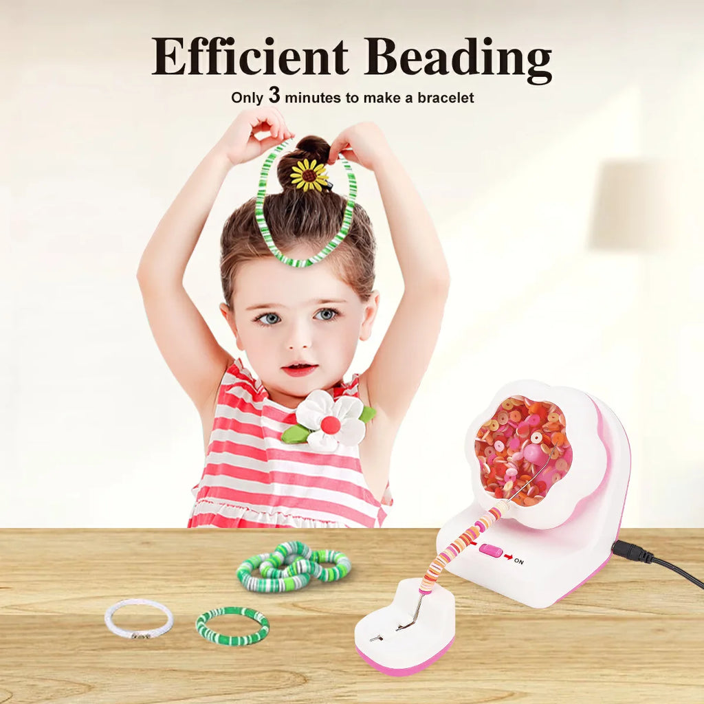 Bead Spinner Automatic Bracelet Beading Machine Jewelry Making Device Electric