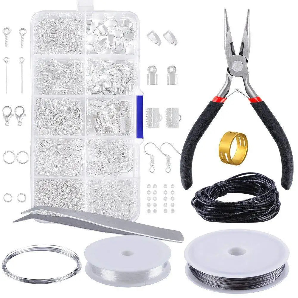 Jewelry Making Supplies Kit,Jewelry Repair Tool with Accessories Jewelry Pliers