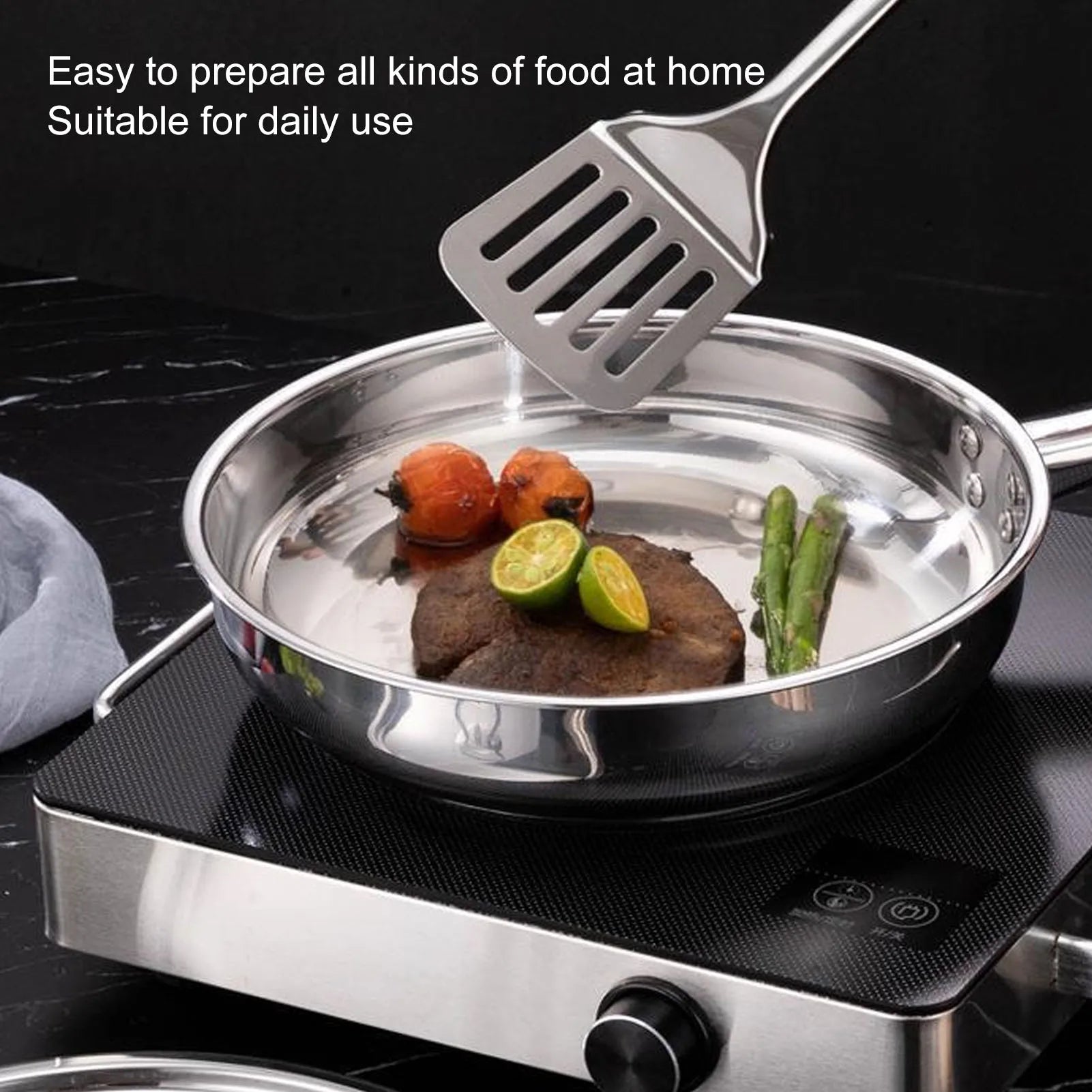 Stainless Steel Cookware Set Kitchen Cookware Set Stainless Steel Pots Pans Set with Soup Pot Saute Pan Lids for Home Cooking