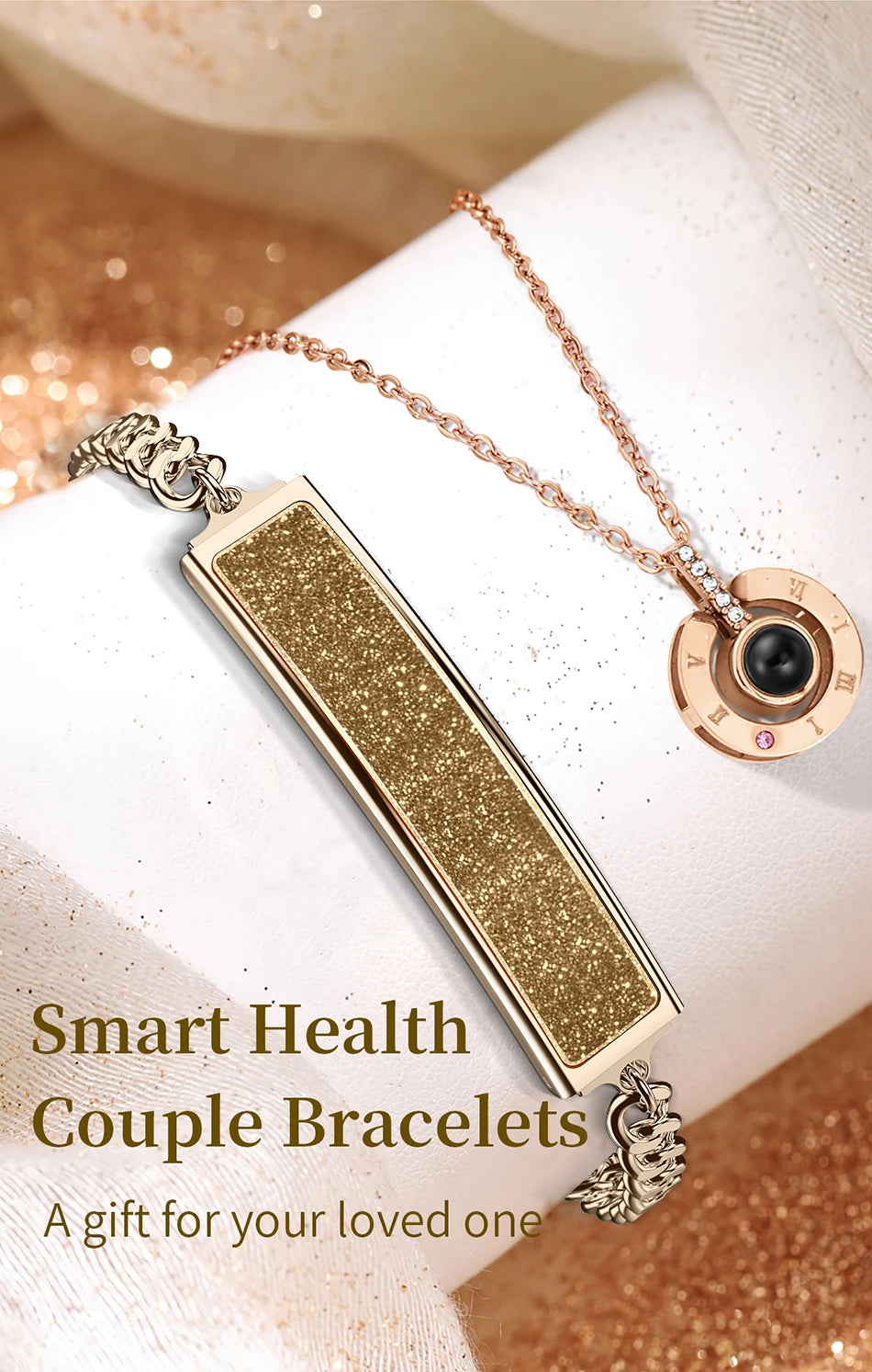 Smart Bracelet Women Heart Rate Monitor Pedometer HRV Test Blood Oxygen Waterproof