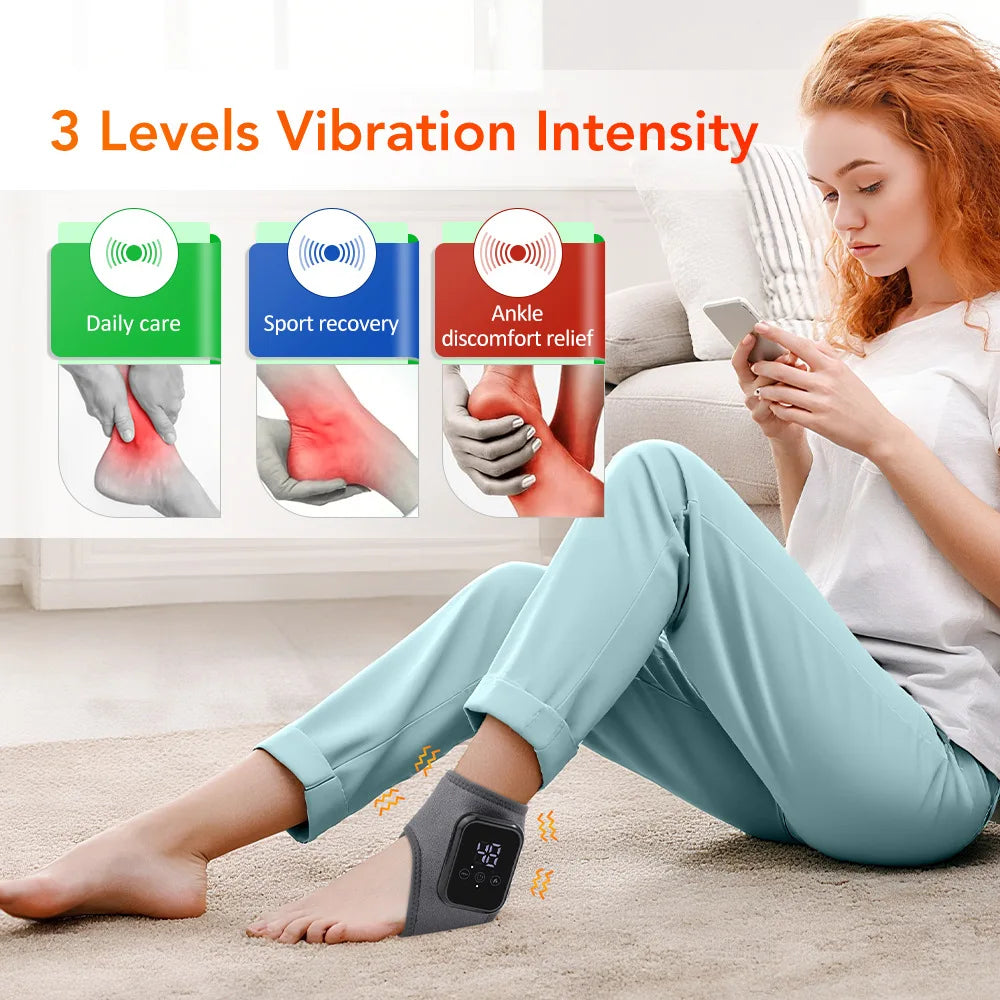 Smart Heated Ankle & Foot Massager with Temperature Control