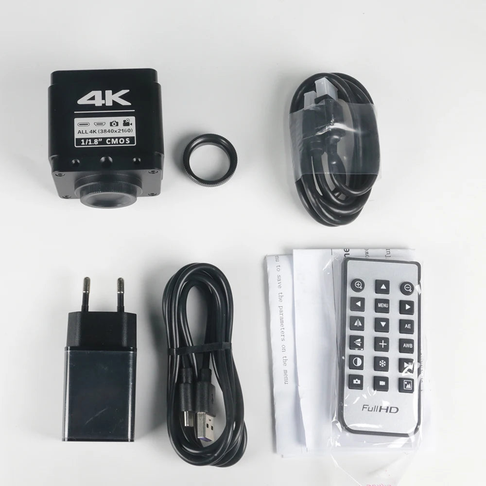 Digital Microscope for Electronics 4K 1080P HD Industrial Cameras 60MP 48MP 130X Lens C-mount