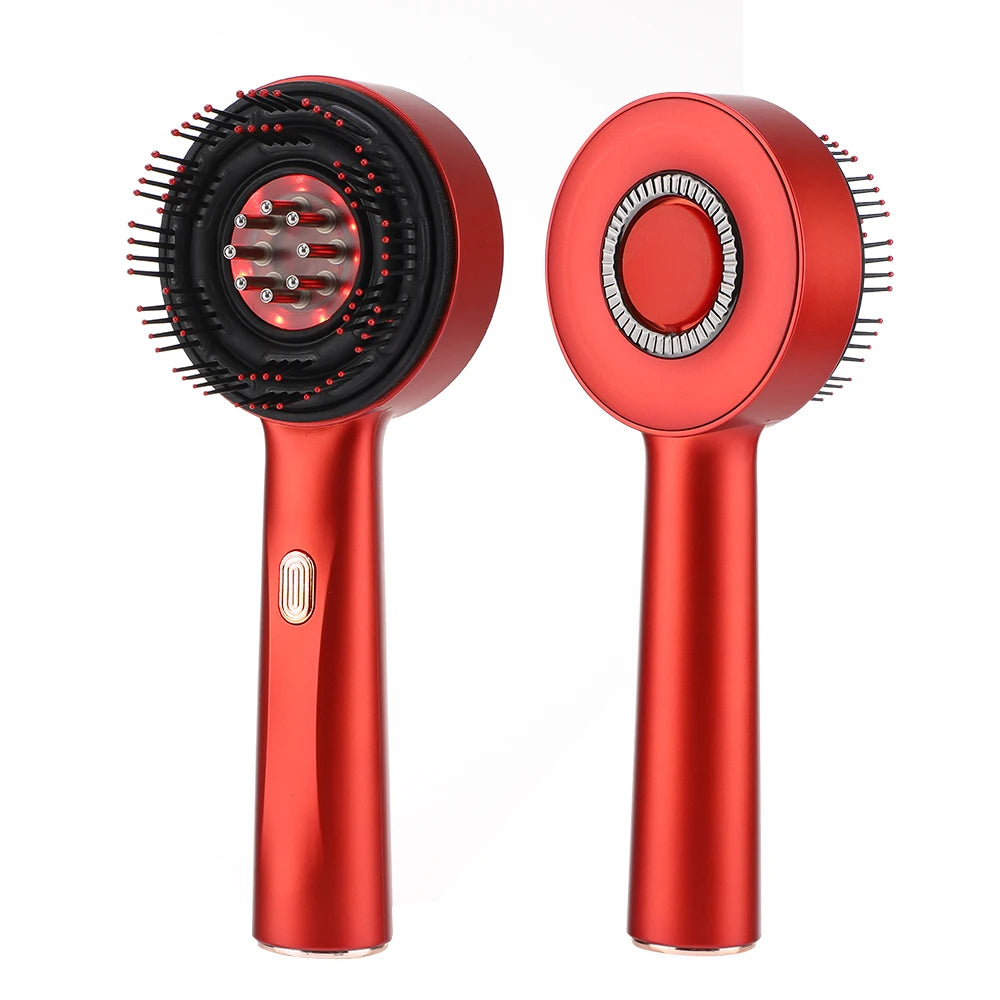 Deep Kneading Massage Comb, Red Light Therapy Scalp Massager