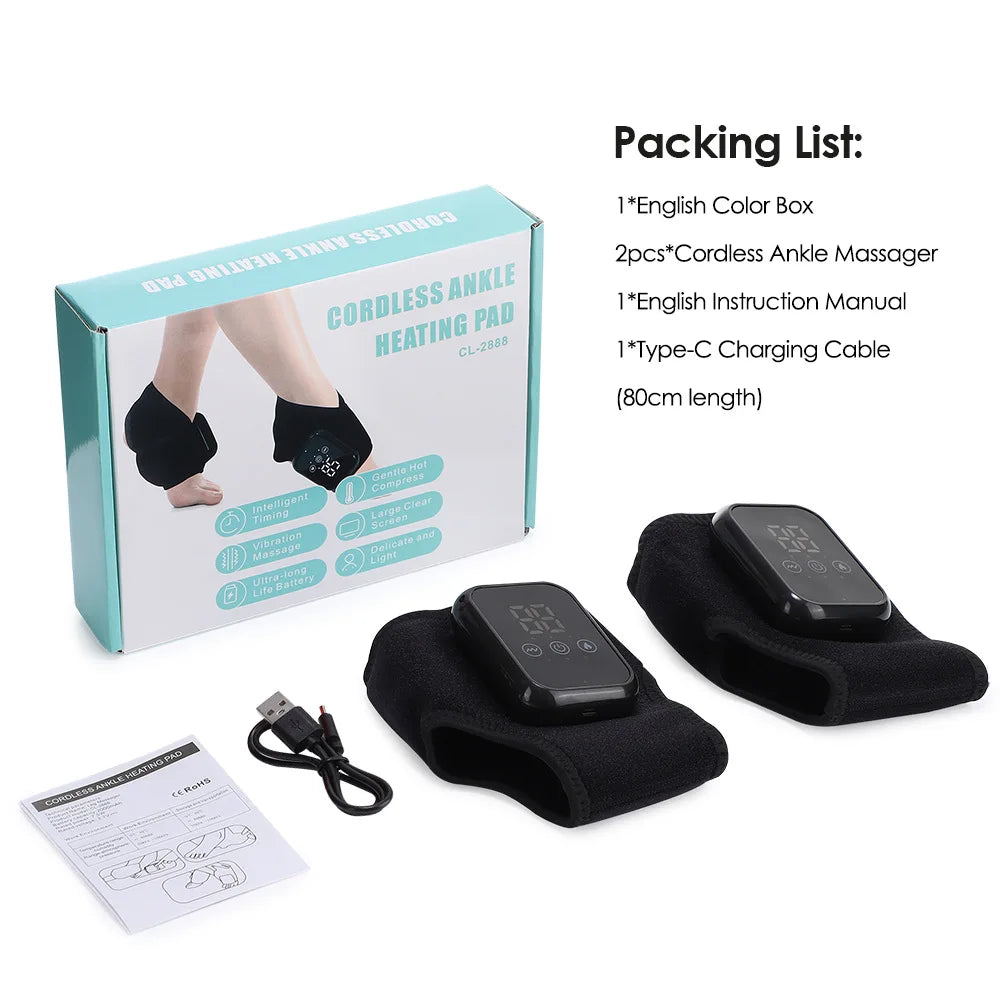 Smart Heated Ankle & Foot Massager with Temperature Control