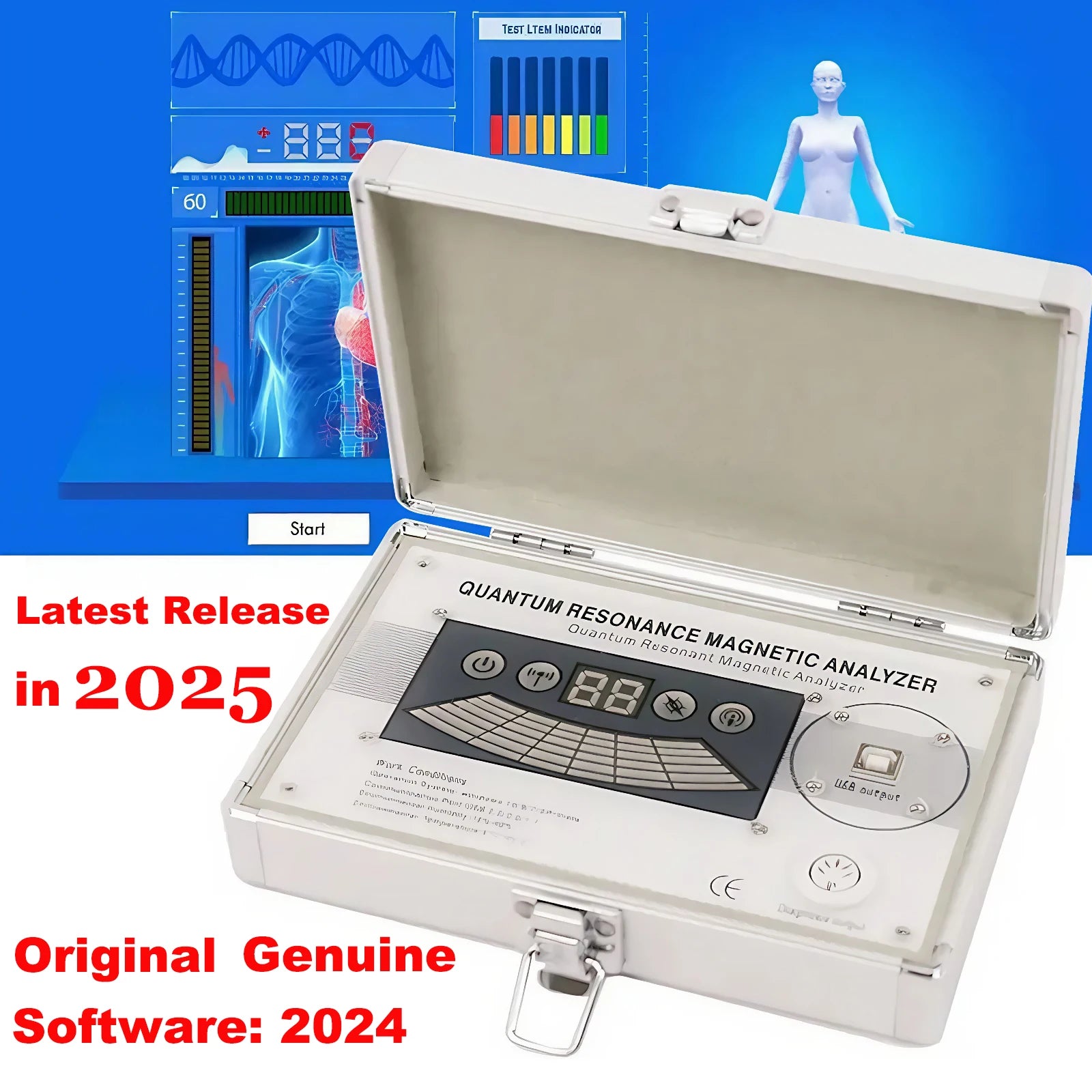 Body Health Analyzer 54 Checking Reports set Portable Testing Healthy Body Machine
