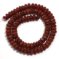 Natural Red Agate Stone Beads 4 6 8mm Abacu Flat Round Loose Gemstone Beads