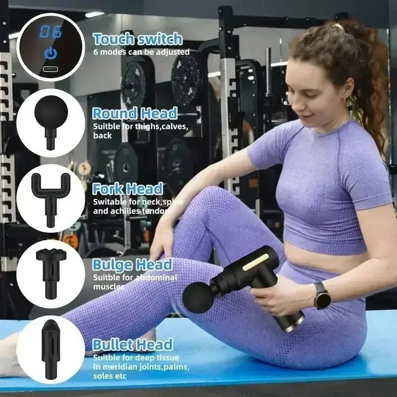 Mini Massage Gun Fascia Machine Muscle USB