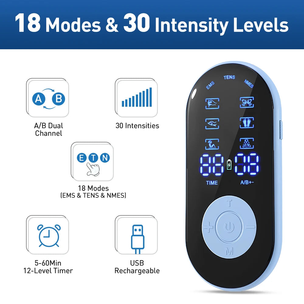 Tens Muscle Stimulator Electric EMS Body Massage Digital Therapy