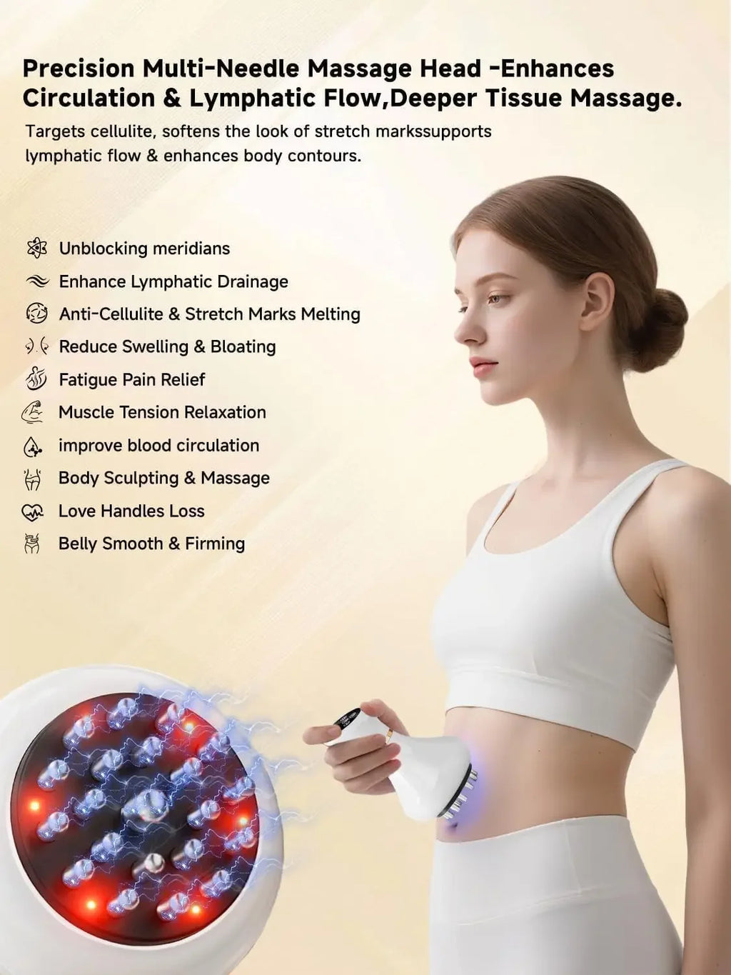 Shaping Massage Brush With Infrared Heating