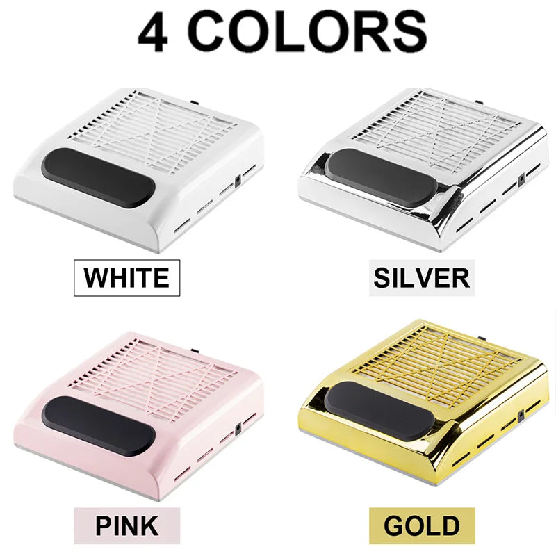 Nail Dust Collector Manicure Machine Tools Strong Power Nail Vacuum