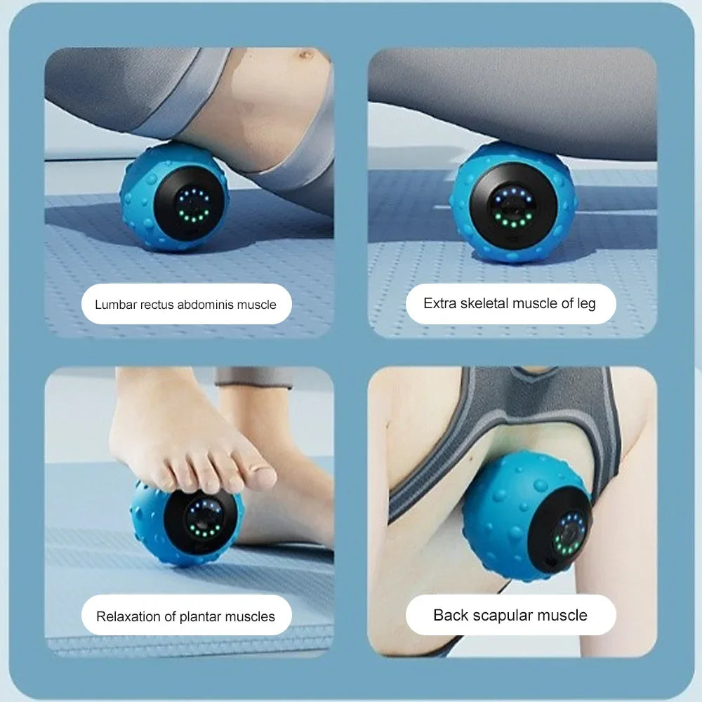 Vibrating Massage Ball Electric Fascia Ball for Foot and Back Muscle