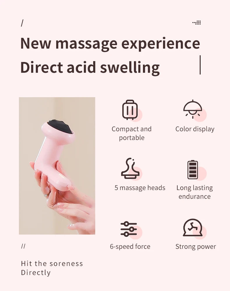 Cordless Electric Body Sculpting Massager – Handheld Cellulite & Muscle Relief Device