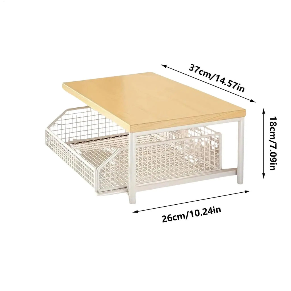 Kitchen Storage Rack Standing Shelf with Drawer for Fruits Vegetables Microwave Oven Pots Dishes Spices Organizer Home Apartment