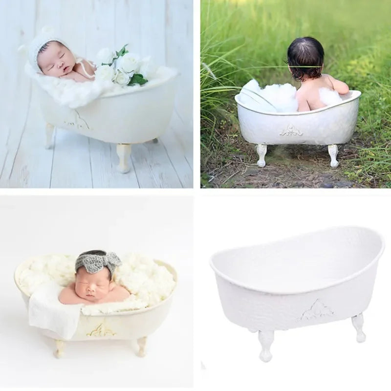 Photography Props Newborn  Baby Photo Props Wrought Iron Bathtub