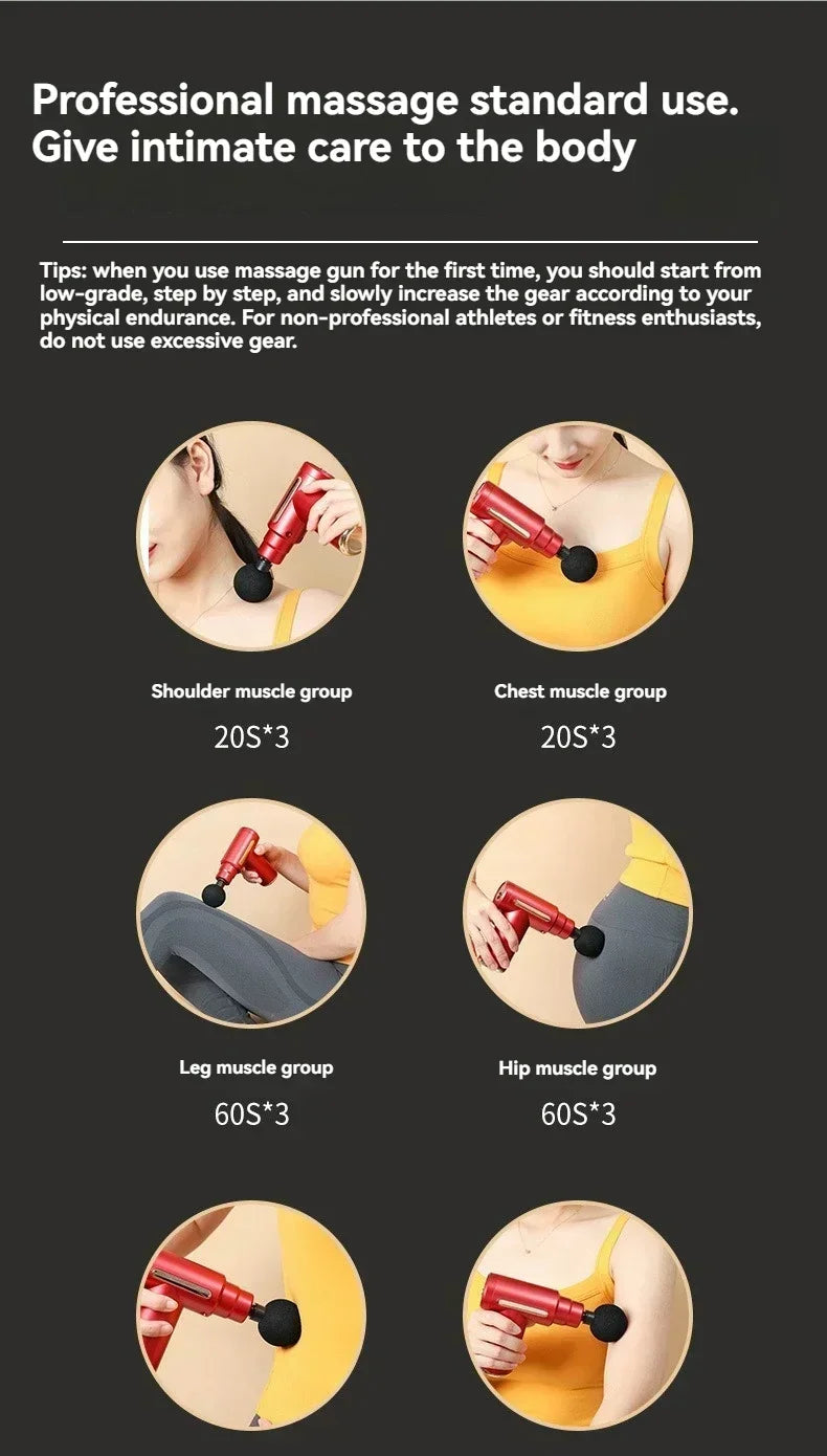 Mini Massage Gun Fascia Machine Muscle USB