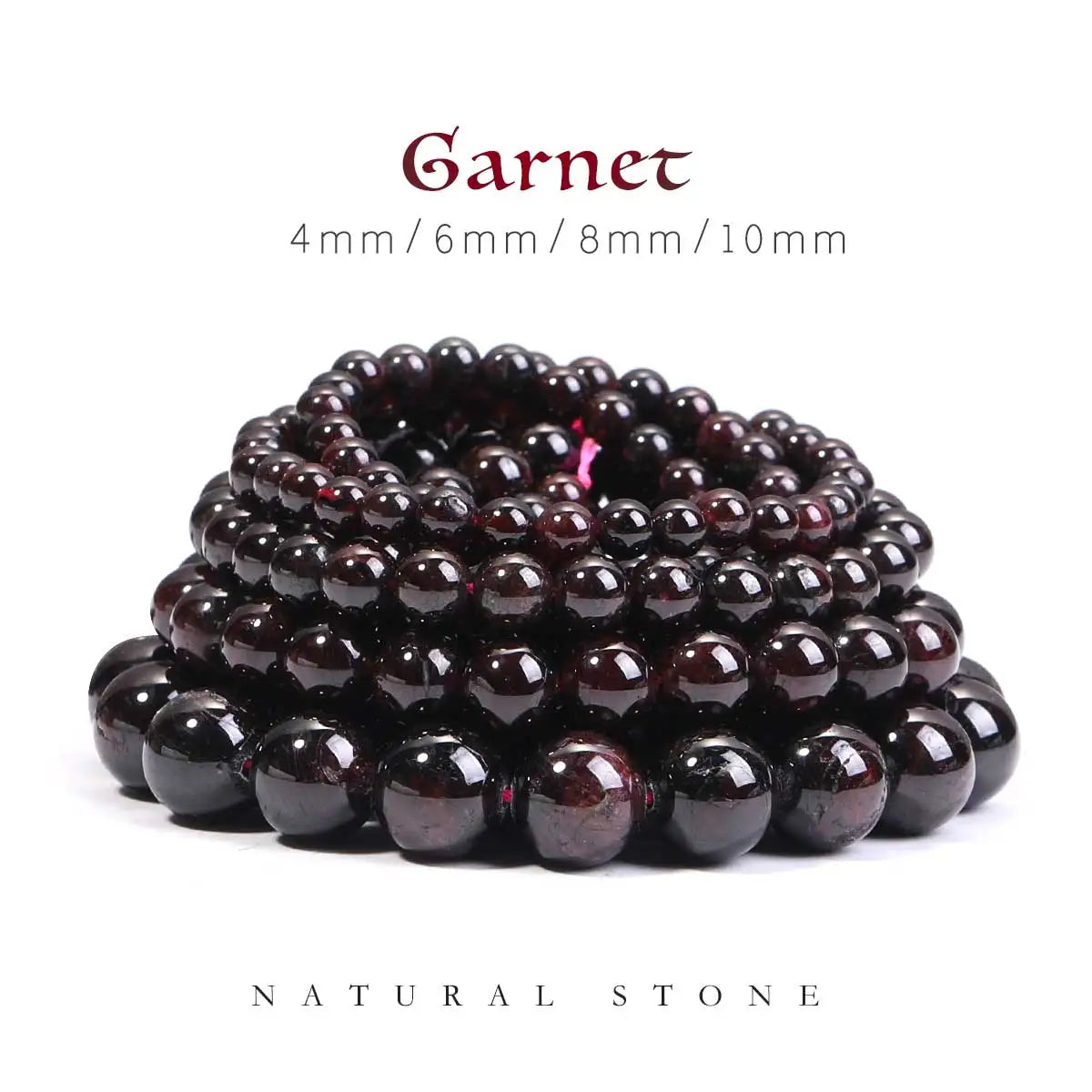 AAA Natural Gemstone Garnet Beads 4/6/ 8/10mm Beads