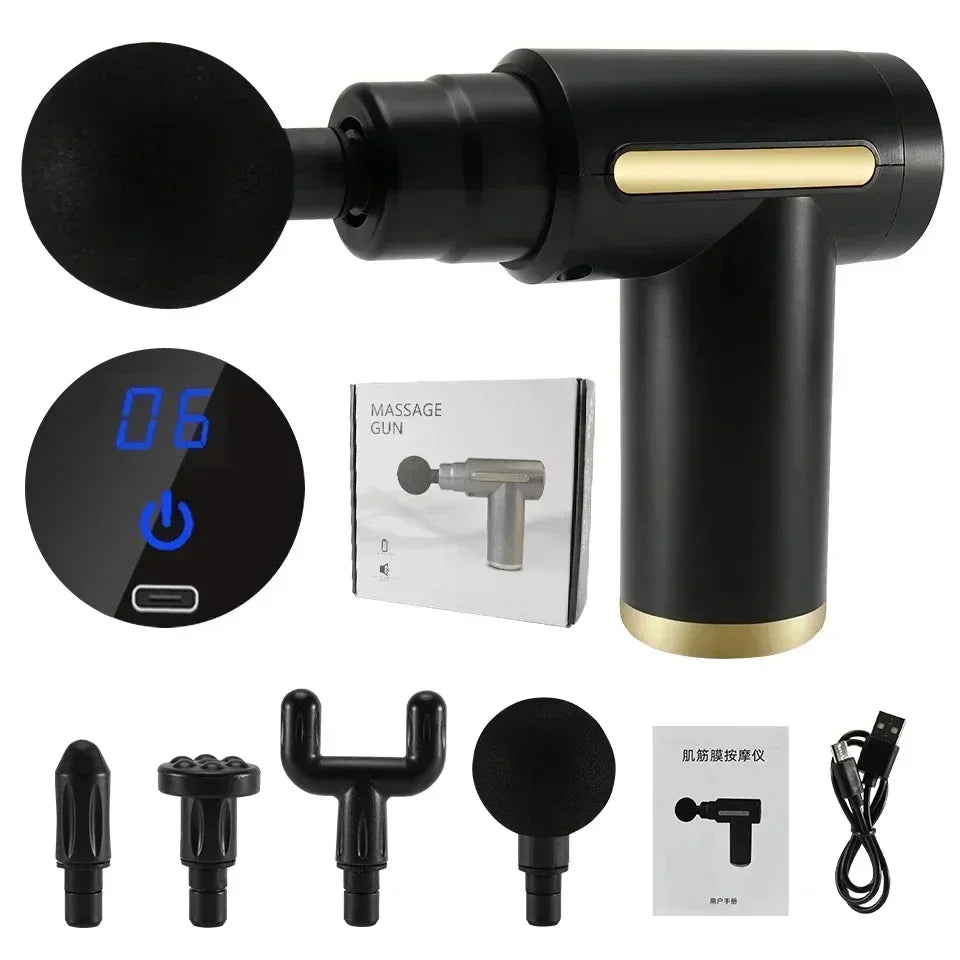 Massage Gun Device Multifunctional relaxation electric vibrating fascia gun