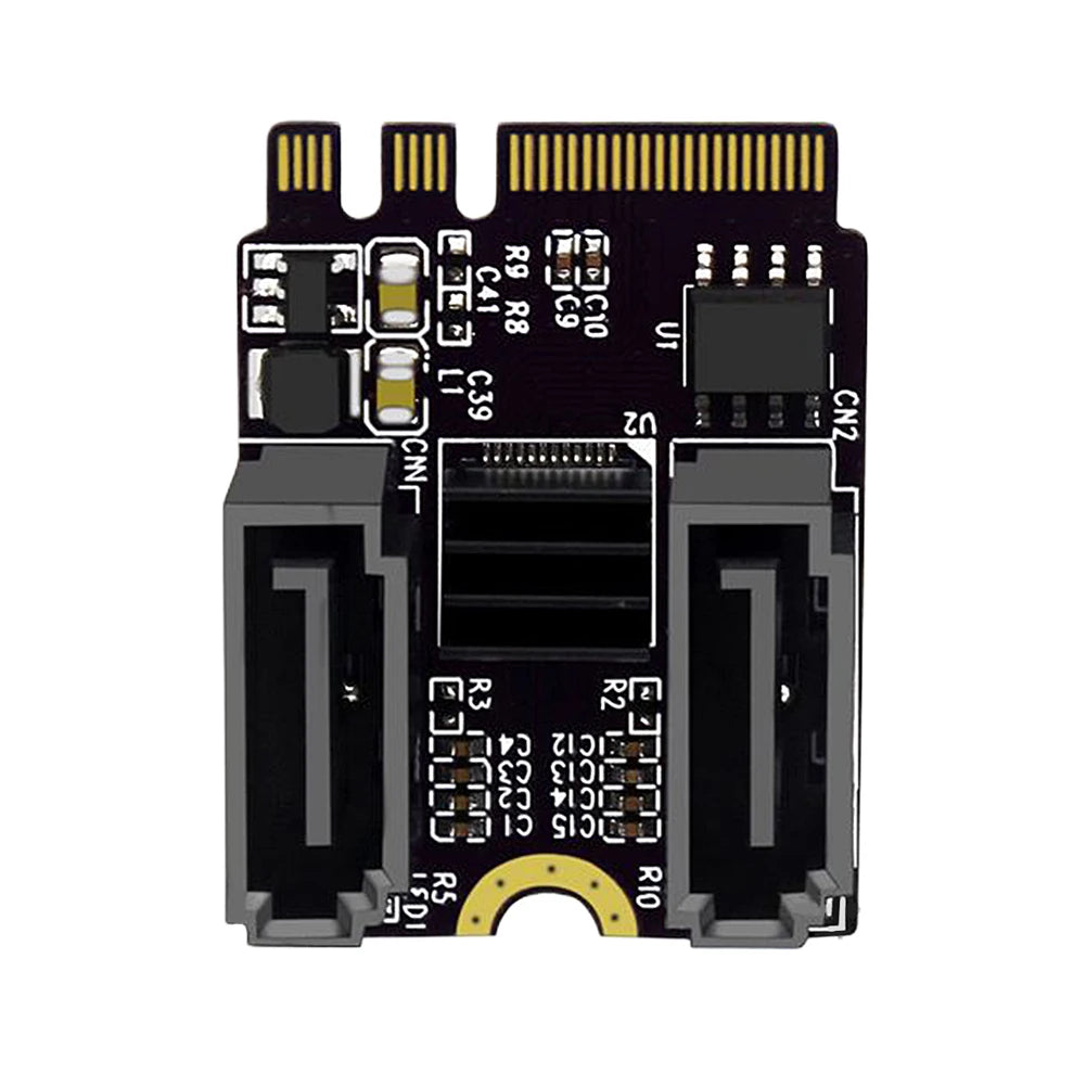 M2 To SATA3.0 Adapter Card PCI-E3.0 KEY A + E WIFI M.2 To SATA Converter Card