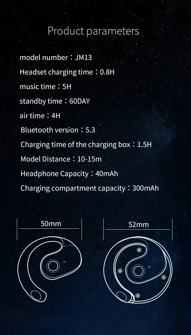Translation Earbuds - 144 Languages & Accents, Real-Time Wireless with Type-C Charger