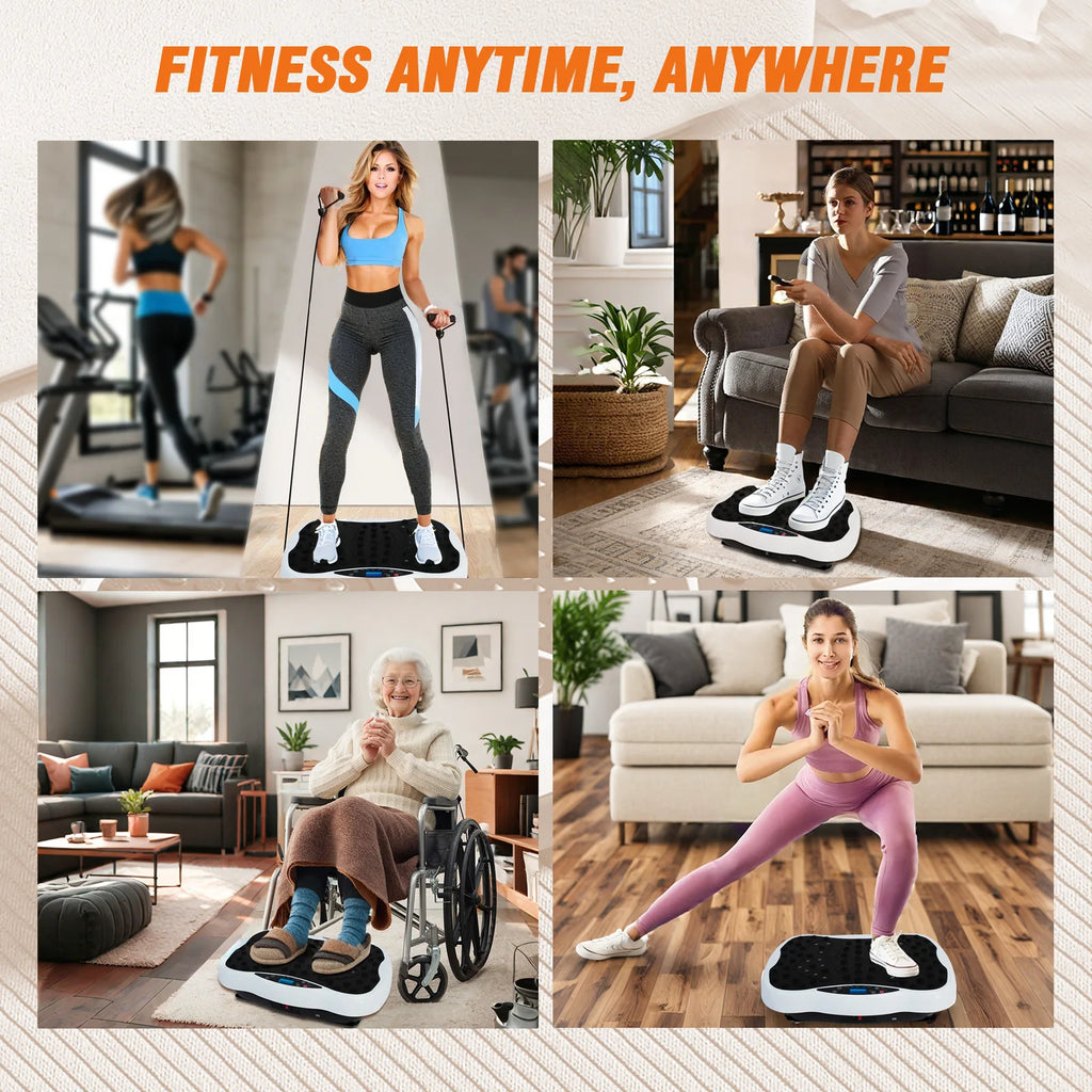 Full-Body Vibration Plate Exercise Machine Equipment Workout 330lbs