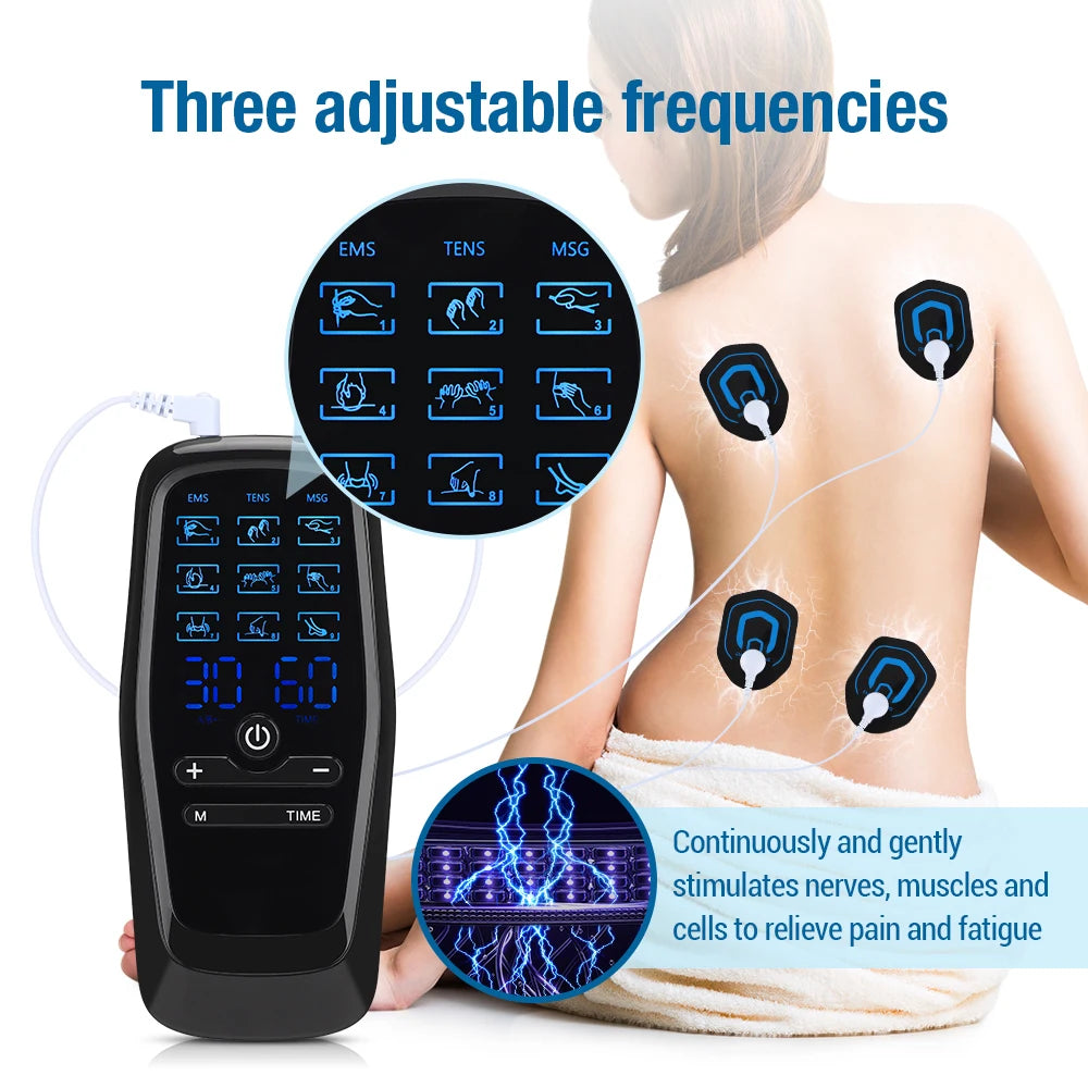 Tens Muscle Stimulator Electric EMS Body Massage Digital Therapy